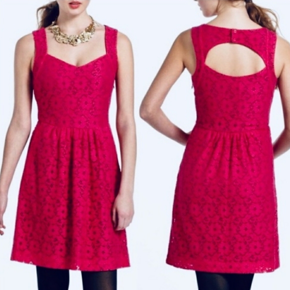 Deletta Dresses & Skirts - Anthrpologie Deletta Floral Lace Dress